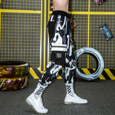 Letters Camouflage Loose Multi-Pocket Pants